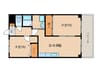 ヴェルドミール桂坂 2DKの間取り