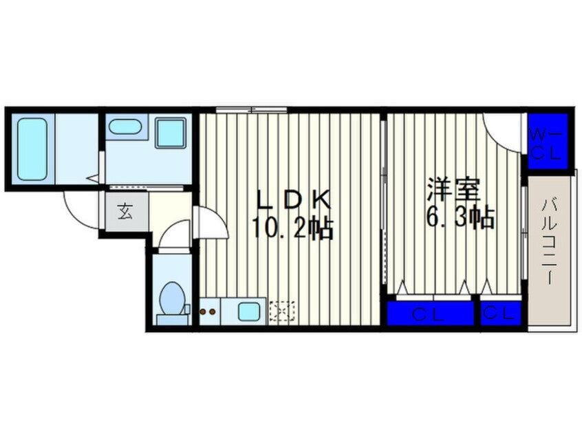 間取図 マノワール八番