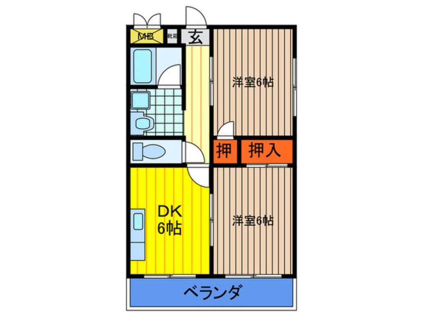間取図 メゾンパラダイス