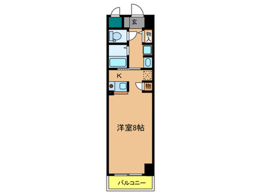 間取図 レジディア天神橋