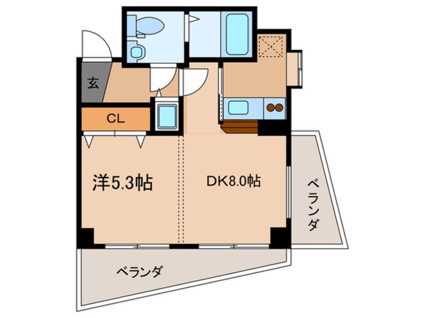 間取図 レジディア天神橋