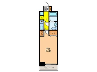 間取図 レジディア天神橋
