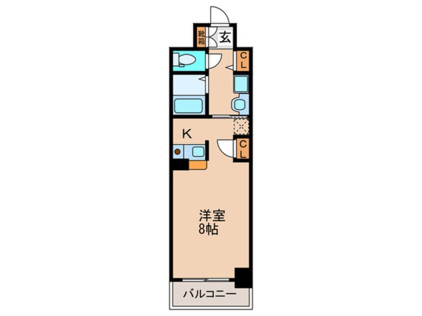 間取図 レジディア天神橋