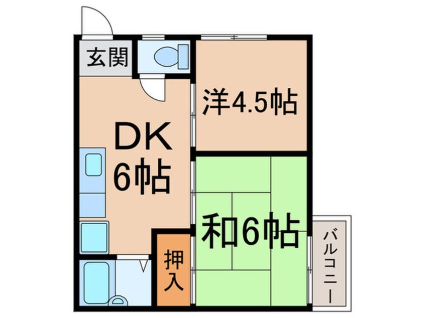 間取図 メゾンフロ－ラ