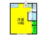 フェスタ香ヶ丘 1Rの間取り