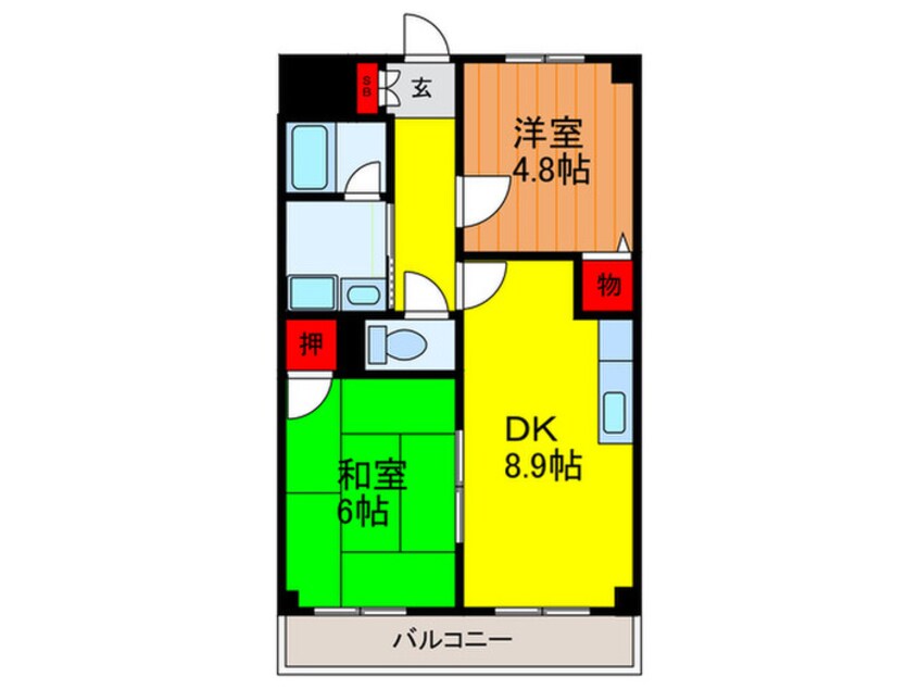 間取図 ヤマサ第６マンション