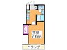 ＭＰＬＡＺＡ住吉公園弐番館 1Kの間取り