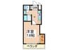 ＭＰＬＡＺＡ住吉公園弐番館 1Kの間取り