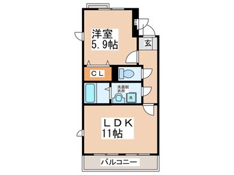 間取図 アミティエⅡ