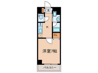 間取図 アスヴェル京都東寺前Ⅱ（506）