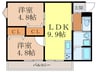M・Celeste柏原今町 2LDKの間取り