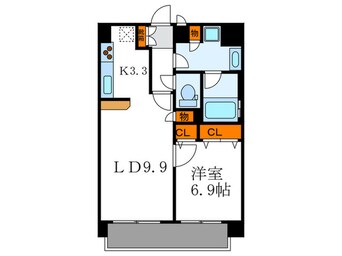 間取図 プレサンス京大南(603)
