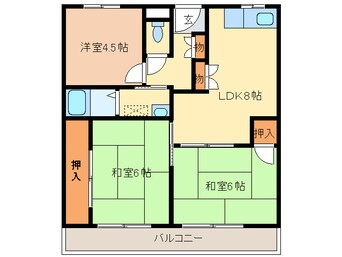 間取図 共立マンション小松里