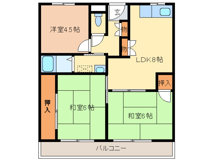 間取図 共立マンション小松里