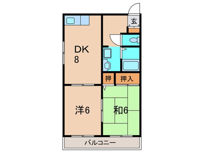 間取り図 クレ－ル恵彩