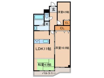 間取図 ヴェルドール藤井寺(512)