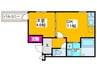 フジパレス三国ヶ丘II番館 1DKの間取り