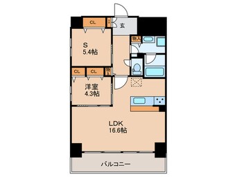 間取図 Vesta京町堀