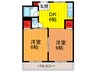 ロイヤル向島 2DKの間取り
