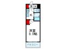 Ｋ緑地 1Kの間取り
