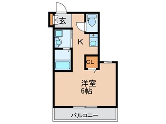 間取図 ラシーヌ新北野