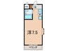 パルメゾン西脇 1Rの間取り