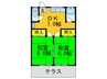 荒田ハイツ 2DKの間取り