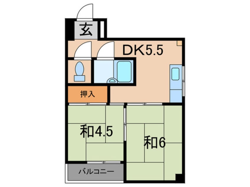 間取図 エメラルド尾浜パ－トⅠ