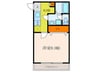 CROSS.BLDⅡ 1Kの間取り