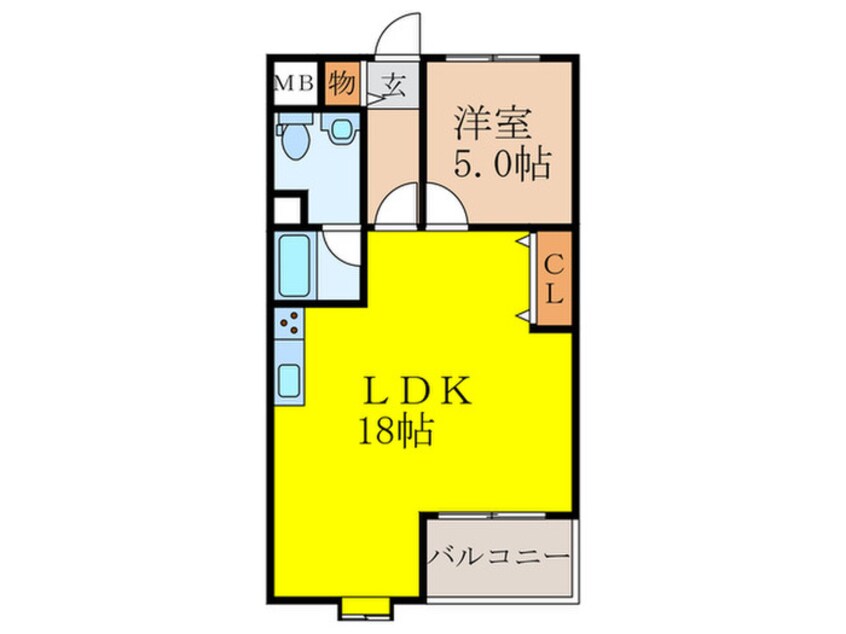 間取図 ロイヤルハイツ中尾