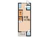福井マンション 1Rの間取り