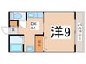 キンキ北ハイツ 1DKの間取り