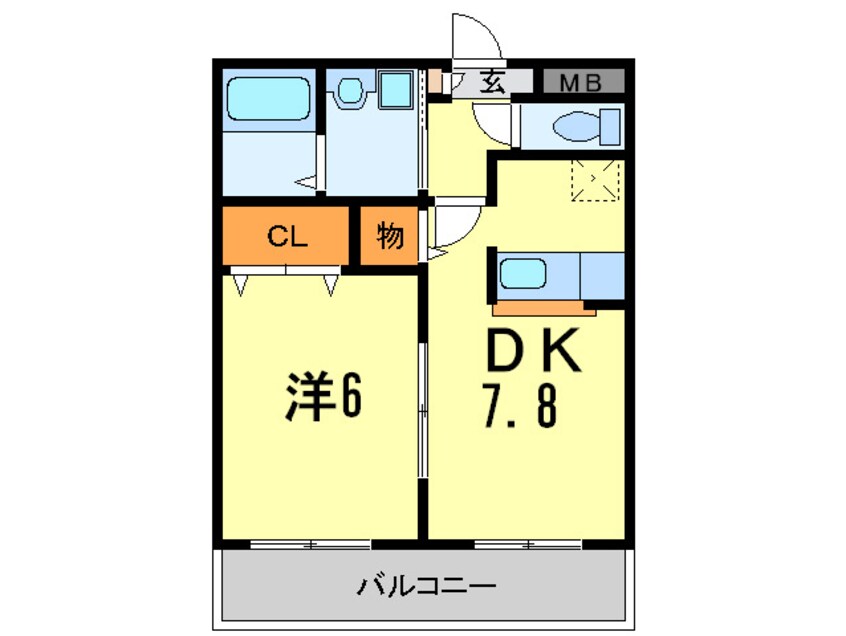 間取図 ド－ミトリ－田中