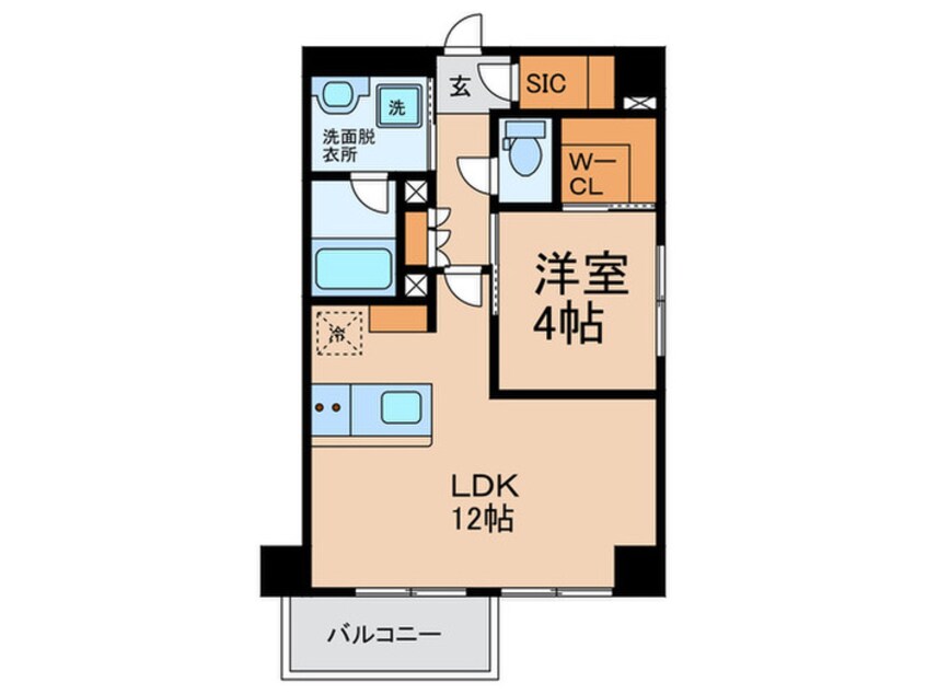 間取図 LEGALAND+難波南