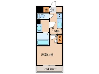 間取図 ｴｽﾘｰﾄﾞ梅田ｸﾞﾗﾝﾉｰｽ(518)