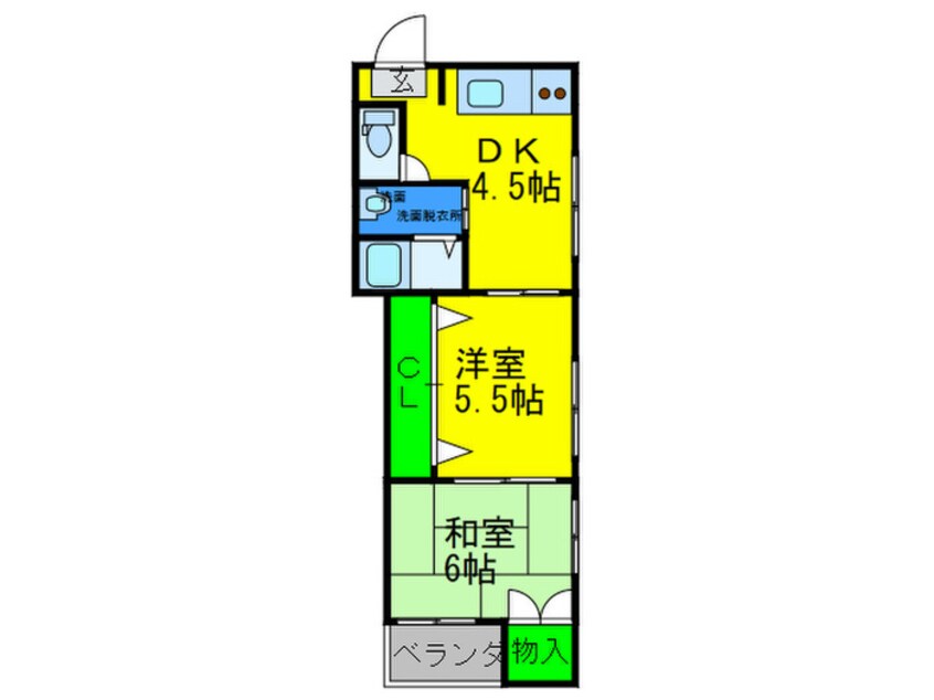 間取図 第６ハイツ