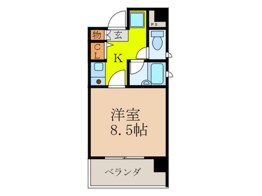 間取図 シャルマン新大阪