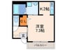 ウィスタリア泉涌寺 1Kの間取り