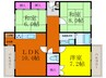 千里月見ヶ丘ハイツＡ棟(Ｉ401) 3LDKの間取り
