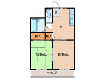 間取図 ロイヤルオーディン藤田町