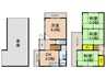 招提大谷3丁目戸建 4DKの間取り