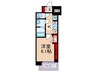 ﾌﾟﾚｻﾝｽ東小橋ｴﾚﾃﾞｨｰﾀ(201) 1Kの間取り