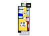 ﾌﾟﾚｻﾝｽ東小橋ｴﾚﾃﾞｨｰﾀ(201) 1Kの間取り