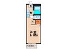 ヴィラ－ジュみのおＢ 1Rの間取り