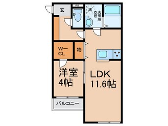 間取図 ヴィエント南巽