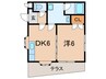 グレ－ス一番館 1DKの間取り