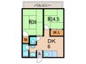 久保文化 2DKの間取り