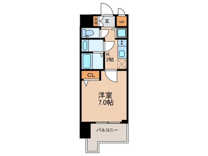 間取図 S-RESIDENCE天満Gracis