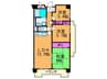 サニ－コットン住之江 3LDKの間取り