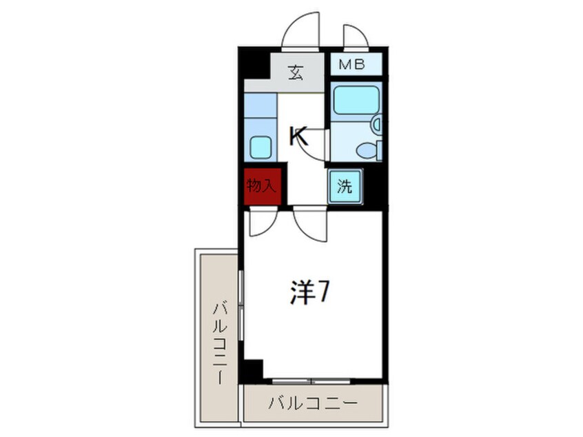 間取図 パ－クマンション青木